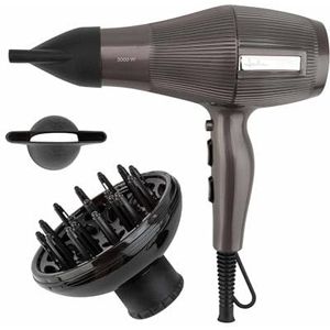 JATA JBSC1290 Professionele haardroger, ionen-haardroger, 2200 W, 2 concentratoren en diffuser, 3 temperaturen, 2 snelheden, geen kroes, AC-motor, haak om op te hangen, koude lucht