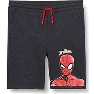 Koton Gelicentieerde Spiderman-shorts voor jongens, Antraciet (045), 9-10 Jaren