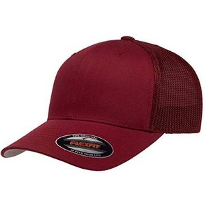 Flexfit Trucker Mesh Fitted Cap sluiting voor heren, cranberry, Eén maat