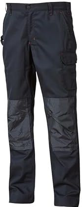U-Power werkbroek voor heren, cargobroek met elastische taille, met zakken voor kniebeschermers, meerdere zakken, comfortabele stof, duurzame buitenkleding voor zwaar gebruik - Deep Blue 44