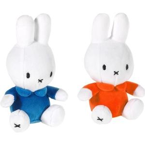 MIFFY 577084 pluche dier, blauw en oranje