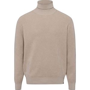 BRAX Heren Style Brian Cotton Structure, Moderne Easy Rip Blue Planet Pullover Sandstone, M