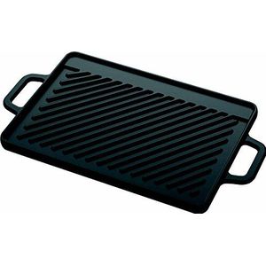 tepro Barbecue-accessoires, universele gietijzeren omkeerbare plaat, maat M, grilloppervlak ca. 20 x 30 cm