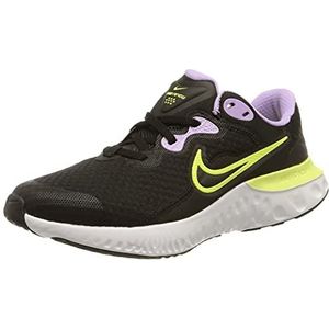 Nike Renew Run 2 (Gs), voetbalschoenen, uniseks, voor kinderen, Black Lt Lemon Twist Lilac White, 36.5 EU