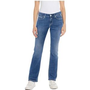 Replay Damesjeans New Luz Skinny-Fit met Power Stretch, Medium Blue 009, 30W / 34L