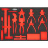 Vigor - V5637N-L - Zacht Schuimrubberen Inzetstuk - 1 stuk - Draadmaat L - 563 x 393 x 35 mm