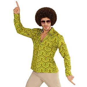 Widmann - Jaren '70 overhemd voor heren, hippie, discofever, carnavalskostuum