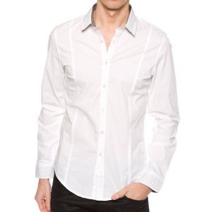 Calvin Klein Jeans Vrijetijdshemd voor heren CMH356WT81B, wit (001), 58 NL (3XL)