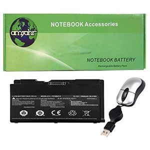 Vervangende batterij voor Clevo P370BAT-8 4ICR18/65, 6-87-P37ES-427 - bevat een optische mini-muis