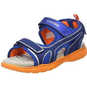 Geox J Splush Boy sandalen voor jongens, Royal Oranje, 33 EU