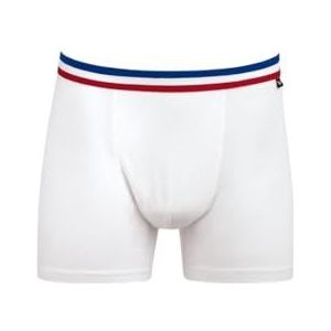 TRIGEMA Broek met praktische elastische tailleband, wit, marineblauw, S