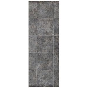 Tadi & Imperio vinyltapijt, metaal-look, roestgrijs, industrieel en elegant design voor interieurdecoratie, 65 x 180 cm