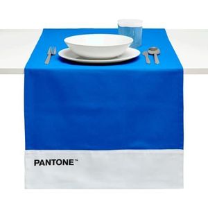 Pantone™ Tafelloper, 100% katoen, 220 g, 45 x 145 cm, blauw