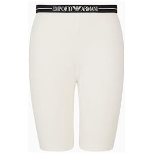 EMPORIO ARMANI Dames dagelijkse katoenen bikershorts beige XL, Wit, XL