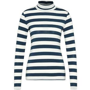 bugatti T-shirt voor dames met lange mouwen, petrol, XXL