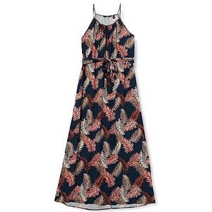 VERO MODA CURVE dames maxi-jurk, Navy Blazer/Aop: nieuw tropisch, 44 Grote maten