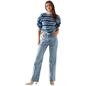 Trendyol dames jeans, Blauw, 38