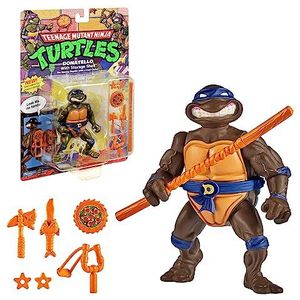 Ninja Turtles, 10 cm beweegbaar figuur, figuur uit de klassieke collectie, Donatello, speelgoed voor kinderen vanaf 4 jaar, T00016