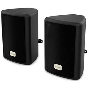 Audibax Picolo PR-41 - passieve luidspreker voor hifi-plank, 2-weg stereoluidspreker, 75 W, wandhouder inbegrepen, luidspreker met 10,2 cm (4 inch) woofer, surround sound