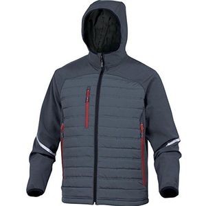 Deltaplus MOTIOGRTM twee-componenten Blouson van softshell en polyester, gewatteerd, grijs, maat M