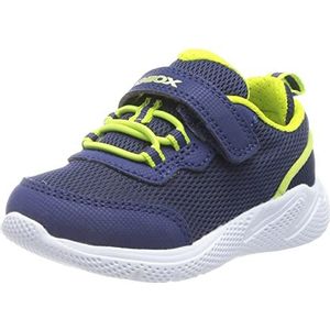 Geox B Sprintye Boy Sneakers voor jongens, Navy Lime, 26 EU