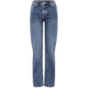 PCKELLY MW Straight Jeans MB402 NOOS, blauw (medium blue denim), 32W x 32L