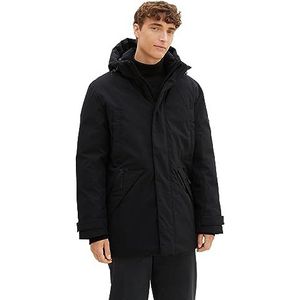 TOM TAILOR Denim Arctic winterpaca voor heren met afneembare capuchon, zwart (29999), S
