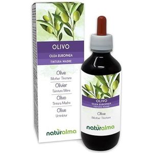 Olijf (Olea europaea) bladeren Alcoholvrije moedertinctuur Naturalma | Vloeibaar extract druppels 200 ml | Voedingssupplement | Veganistisch