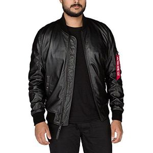 Alpha Industries MA-1 Leder LW II Leren Jas voor Mannen Black