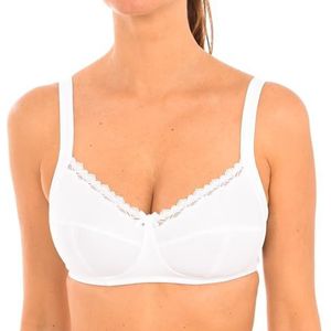 DIM - Draadloze Beha - Katoen - Cups Zonder Schuim - Met Kanten Details