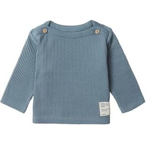 Noppies Baby Boys Tee Benson T-shirt met lange mouwen, Blue Mirage - N184, 50 cm