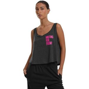 Merchcode - Top - Antraciet - Waiting For Friday - Mouwloos