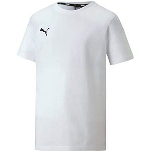 PUMA Jungen teamGOAL 23 Casuals Tee Jr T-shirt, White, 116