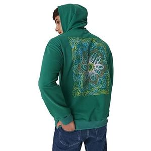 Trendyol Sweatshirt - Marineblauw - Regular, Emerald, XL