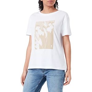 comma T-shirt voor dames, wit 100, 40