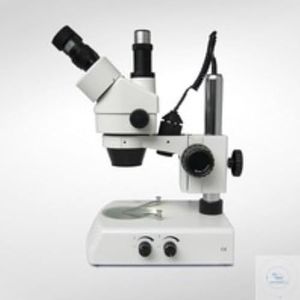 Krüss Stereo Zoom microscoop met op- en doorlicht, 10 x trinoculaire oculairs