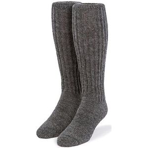 WARRIOR ALPACA SOCKS - Second to None Dikke Alpaca Terry Gevoerde Boot Sokken - Unisex, Medium Grijs tot over de knie, Medium