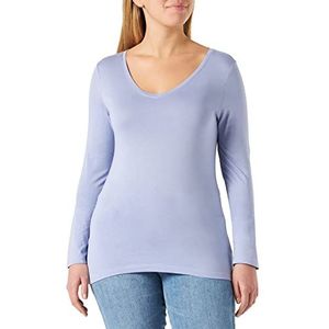 Q/S by s.Oliver Dames T-shirts lange mouwen, lila (lilac), XS