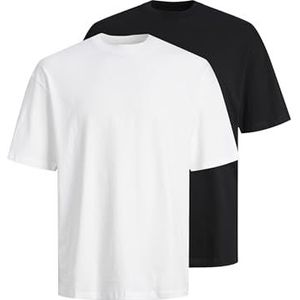 JACK & JONES T-shirt voor heren, wit, 3XL