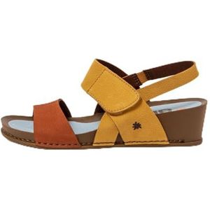 Art 1945 I Imagine damessandalen met sleehak, Honey-D, oranje, maat 41, Honey D Oranje, 41 EU
