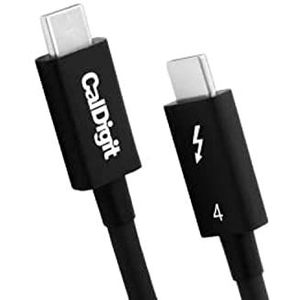 Thunderbolt 4/USB 4 kabel (0,8 m) passieve 40GBs/s, 100W, 20V, 5A.