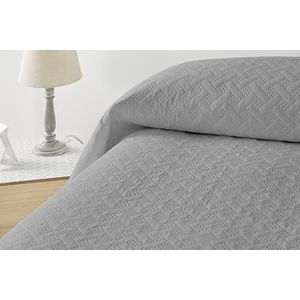 Degrees home Glad - sprei voor bed 180 - sprei Bouti bed - lente zomer - 270 x 260 cm - grijs