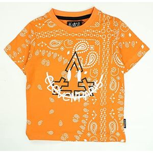 Eleven Paris T-shirt, Oranje, 10 Jaar