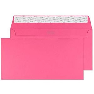 Blake Creative Colour DL+ 114 x 229 mm 120 gsm Peel & Seal Portemonnee Enveloppen (25202) Flamingo Roze - Pack van 25