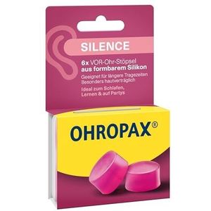 OHROPAX - Silence - Oordoppen - Roze - Silicone - Lot van 6