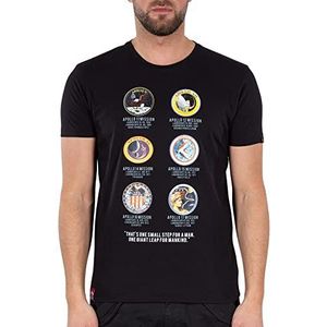 Alpha Industries Apollo Missie T-shirt Heren T-Shirt Black
