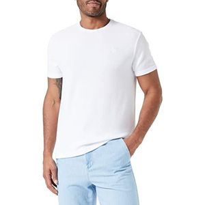 United Colors of Benetton T-Shirt 36OW6M001, wit optisch 101, XL heren, optisch wit 101, XL