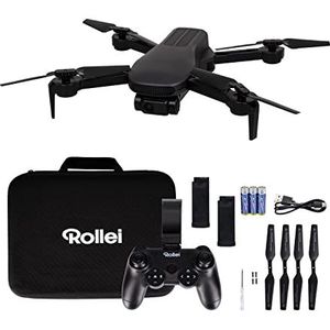 Rollei Fly 80 Combo drone, WiFi-live beeldoverdracht, 6-assige gyroscoop, Full HD-camera, lange vliegtijd, app-besturing en incl. afstandsbediening
