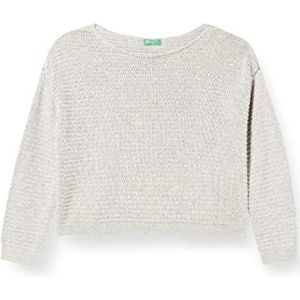 United Colors of Benetton Meisjespullover, Melange Light Grey 501, 120 cm