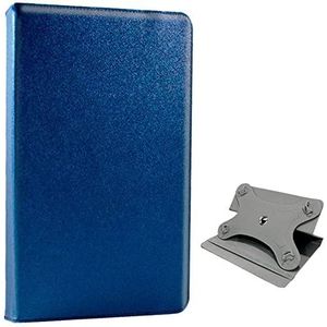 COOL SMARTPHONES & TABLETS ACCESSORIES Beschermhoes voor ebook/tablet, 9,7-10 inch, glad, blauw draaibaar, panorama,